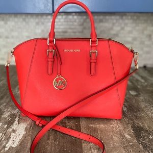 Red/orange Michael Kors handbag